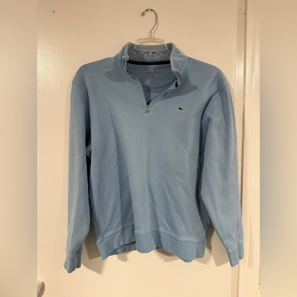 Women’s Vineyard Vines Light Blue Quarter Zip
